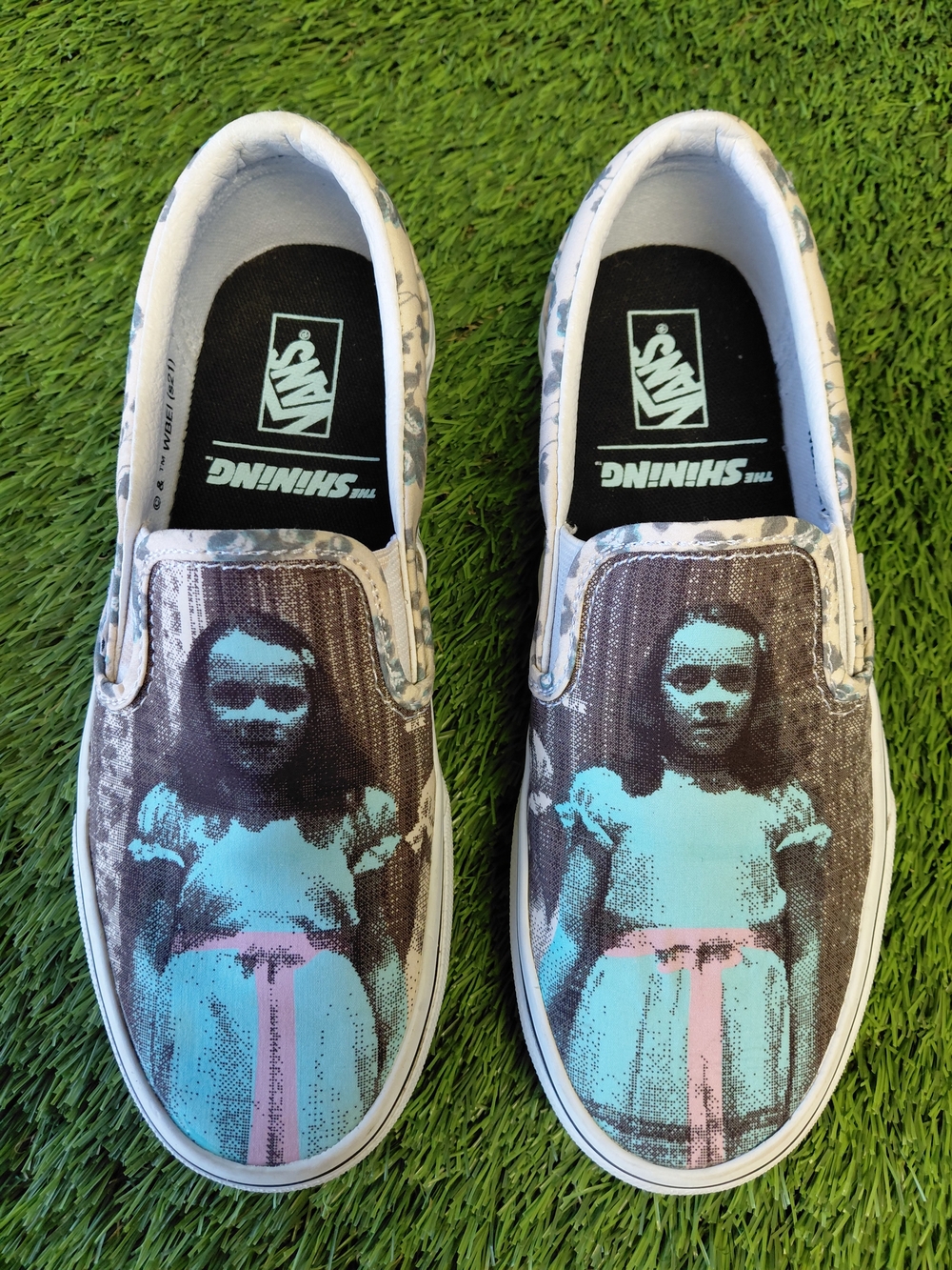 Vans Slip On House Of Terror The Shining Grady Twins Size US 5.5 Men Women 7 - Picture 10 of 10